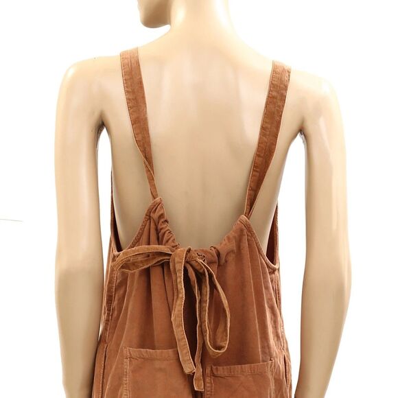 Free People We The Free Freebird Cord Jumpsuit Wide Leg Cotton Cozy S New 284588 - Picture 7 of 8